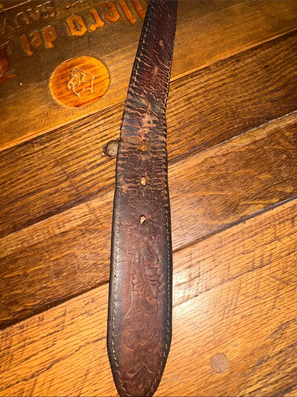 Vintage Western Leather Belt